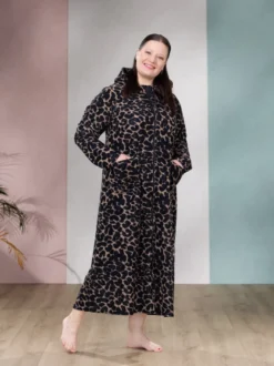SAUNAtakki pitkä (Kesyttämätön musta / beige joustofrotee)