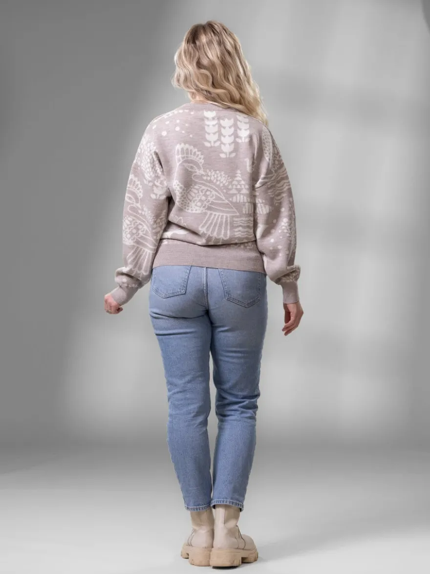 SIELULINTUneule (beige / luonnonvalkoinen merinovilla)